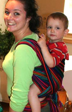 Back Wrap Cross Carry with rucksack straps