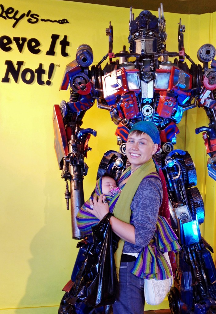 DaniWrappingSanFrancisco Wrapped Baby at Ripley's Believe it or Not!