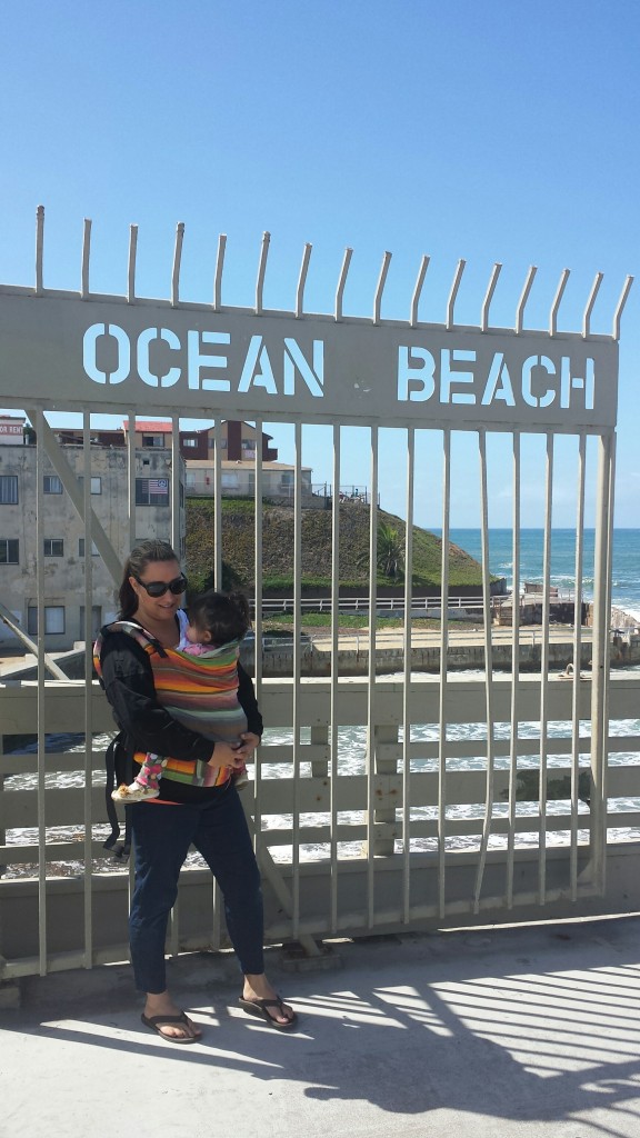 Babywearing Camp Pendleton: Babywearing at Ocean Beach