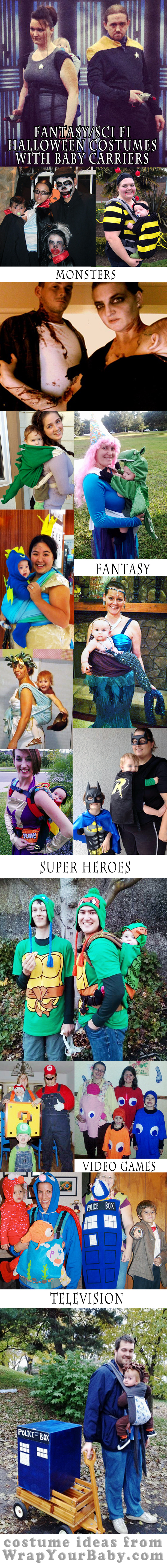 BabywearingHalloweenCostumesFantasy Babywearing Costumes: Fantasy, Science Fiction, Horror, Monster, Super Hero